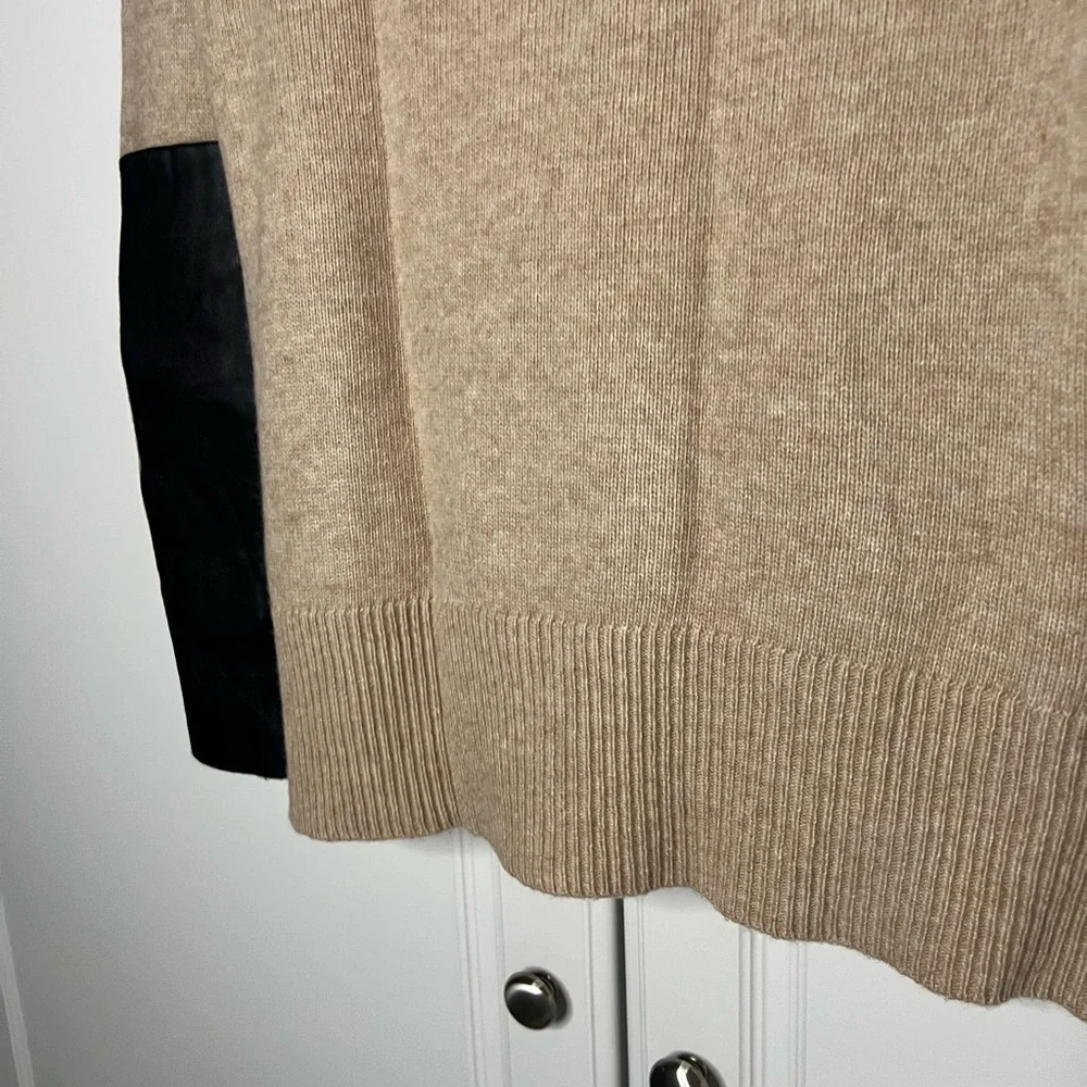 J. Crew Wool Cashmere Leather Elbow Sweater - Picture 9 of 9